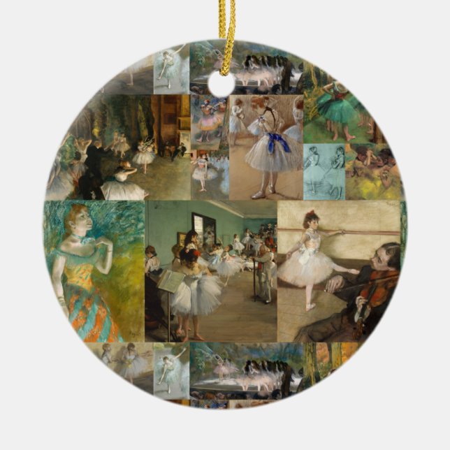 Schöne elegante entgasen Ballett-Tänzer Keramik Ornament (Vorne)