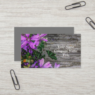Schöne Elegante Frische Blume Visitenkarte