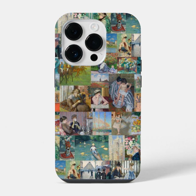 Schöne Elegante Impressionistische Kunst iPhone 14 Pro Hülle (Rückseite)