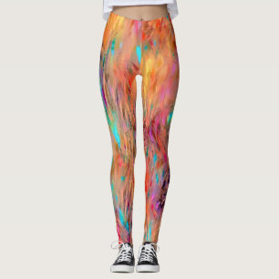 Schöne elegante Jewel Tones Nahtloses Muster Leggings