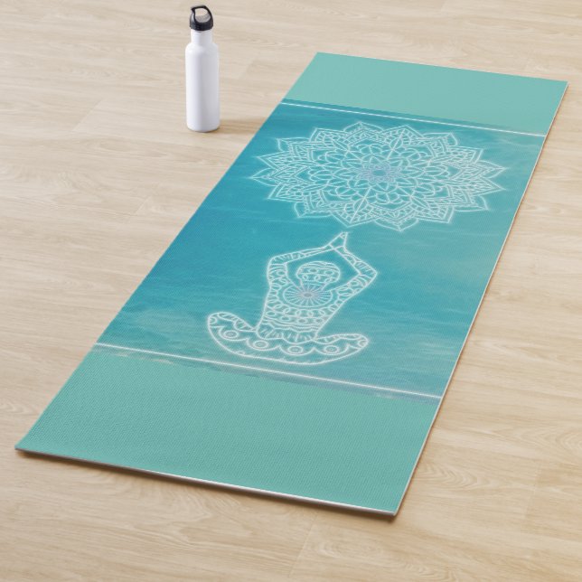 Schöne elegante Mandala Yogamatte (Beispiel)