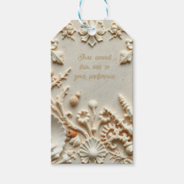 Schöne, elegante Muscheln und Korallen inspiriert Geschenkanhänger
