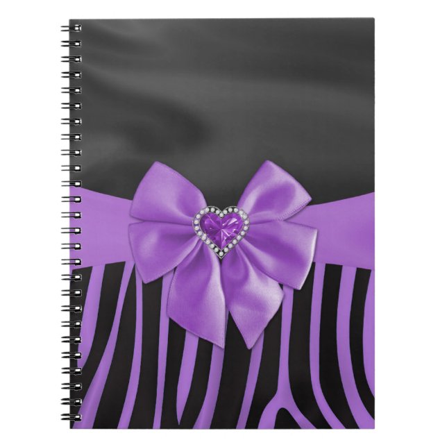 Schöne elegante Seidenstoffe Effekte zebra Notizblock (Vorderseite)