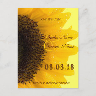 Schöne elegante Sonnenblume Einladung
