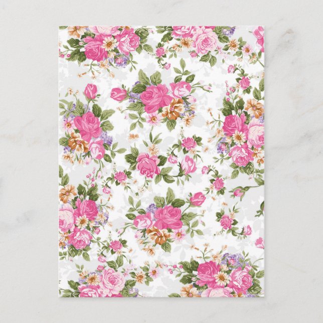 Schöne, elegante, Vintage Rose Blume Postkarte (Vorderseite)