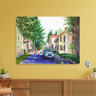 Schöne Elsah Illinois Street Szene Leinwanddruck