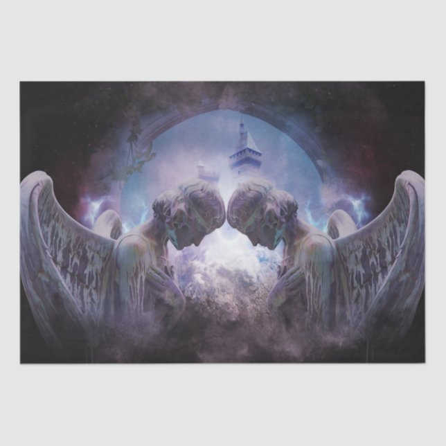 Schöne Engel Decoupage 15x20 Seidenpapier (Vorderseite)