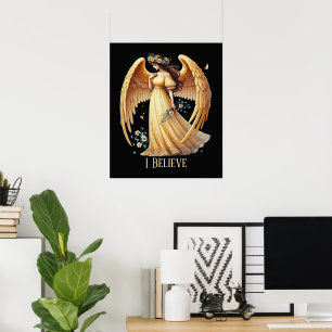 Schöne Engel Liebhaber individuell anpassbar Poster