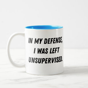 Schöne Entschuldigung Zitat auf der Rückseite. Jok Zweifarbige Tasse
