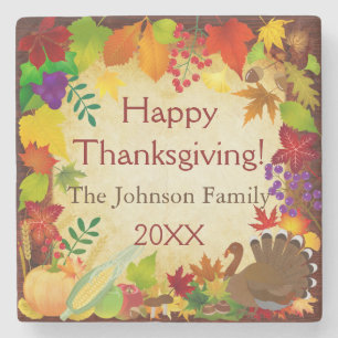 Schöne Erntedank Harvest Steinuntersetzer