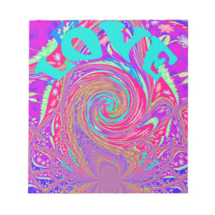 Schöne erstaunliche Liebeswirbel-Text-Kunst-Druck- Notizblock