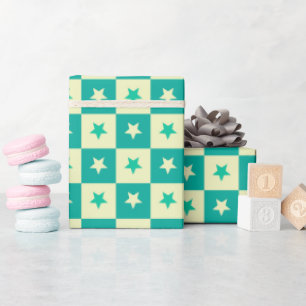 Schöne erste fröhliche künstlerische Hochzeit Geschenkpapier