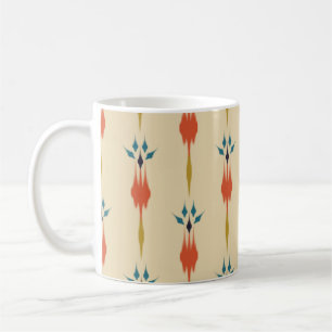 Schöne ethnisch abstrakte Kunst des Ikat Kaffeetasse