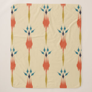 Schöne ethnisch abstrakte Kunst des Ikat Sherpadecke