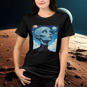 Schöne Extraterrestrische Alien Tri-Blend Shirt
