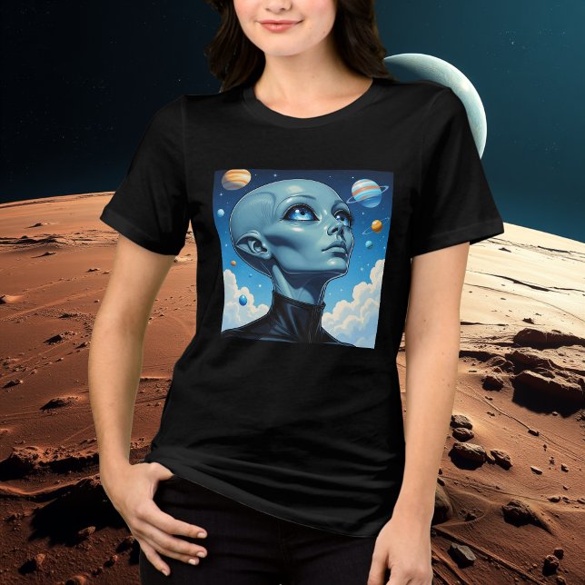 Schöne Extraterrestrische Alien Tri-Blend Shirt (Von Creator hochgeladen)