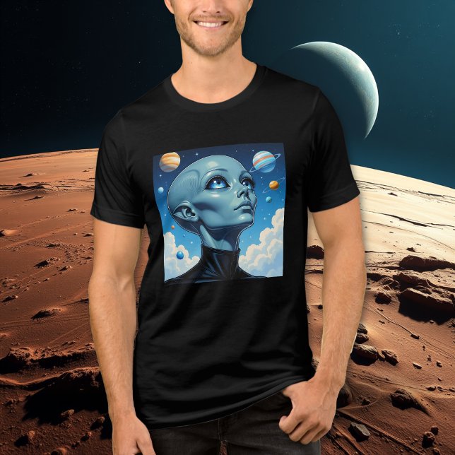 Schöne Extraterrestrische Alien Tri-Blend Shirt (Von Creator hochgeladen)