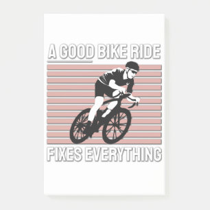Schöne Fahrradfahrer Gestaltung - Ein guter Fahrra Post-it Klebezettel