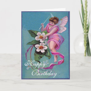 Schöne Fairy Birthday Card Karte