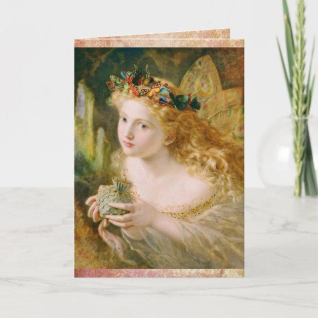 Schöne Fairy Dreams Vintag Geburtstag Karte (Vorderseite)