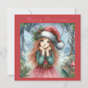 Schöne Fairy Frohe Weihnachten Einladung