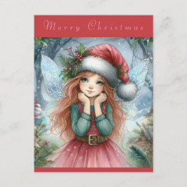Schöne Fairy Frohe Weihnachten Postkarte