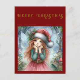 Schöne Fairy Frohe Weihnachten Postkarte