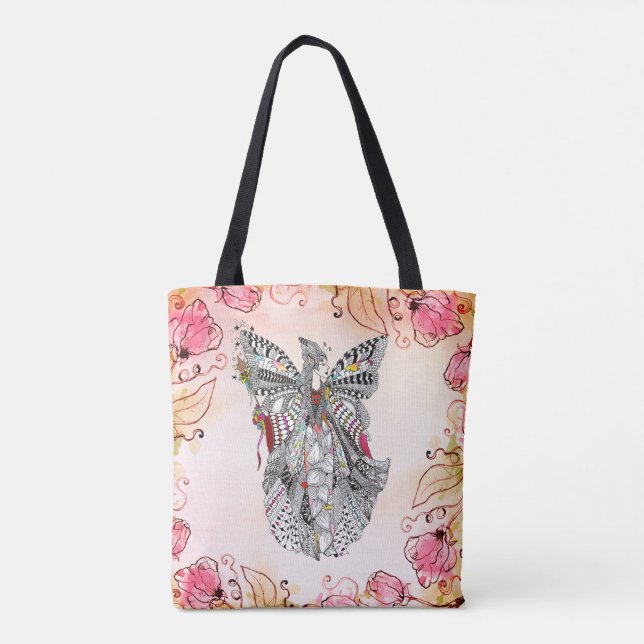 Schöne Fairy Queen Fantasy Tote Bag Tasche (Rückseite)
