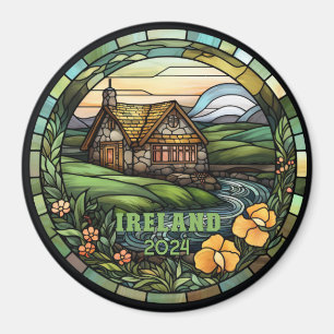 Schöne falsche Bleiglas Irland Souvenir Magnet