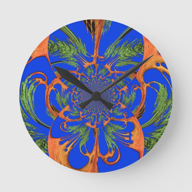 Schöne fantastische Feminine Design Geschenke Runde Wanduhr (Vorderseite)