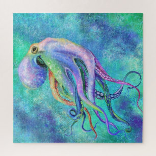 Schöne Farbe Oktopus Puzzle-Malerei