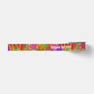 Schöne Farben - Abstrakte Blumen - Fakultativtext Ripsband