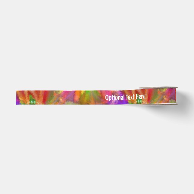 Schöne Farben - Abstrakte Blumen - Fakultativtext Ripsband (Vorderseite)