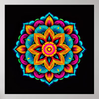 Schöne Farben Mandala