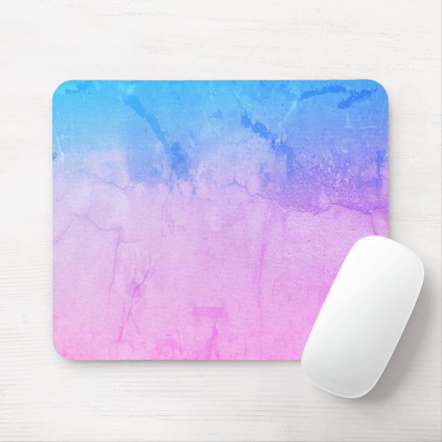 Schöne Farben von Magenta und Cyan Mousepad (Mit Mouse)
