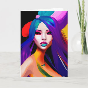 Schöne farbenfrohe abstrakte Kunst. Einen schönen  Karte