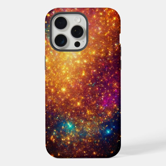 schöne farbenfrohe Lichtmuster iPhone 15 Pro Max Hülle (Rückseite)