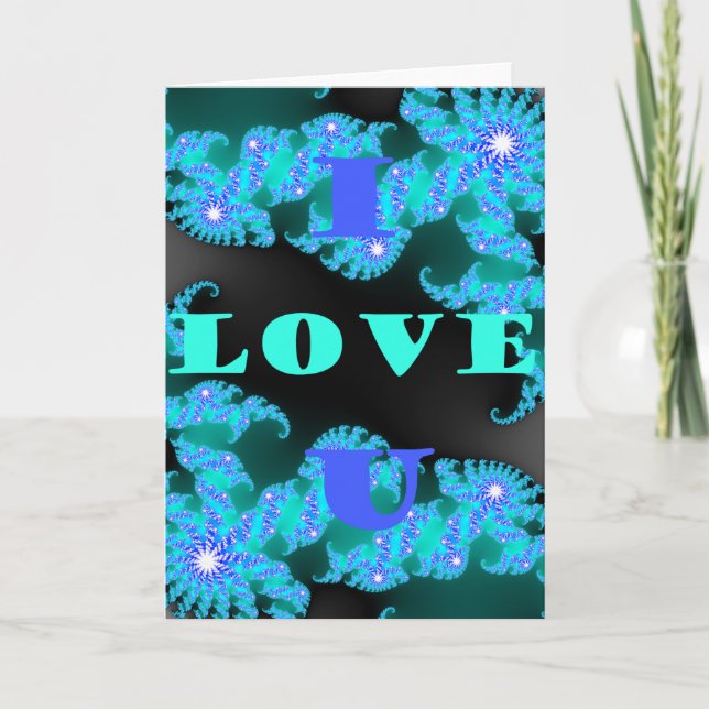 Schöne farbenfrohe Love Universum Vektordesign Kun Karte (Vorderseite)