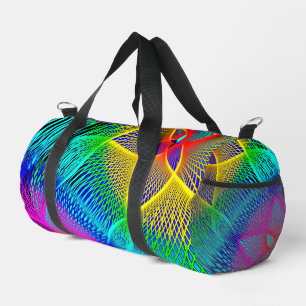 Schöne, farbenfrohe Neonlicht Duffle Bag