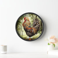 Schöne farbenfrohe Rooster