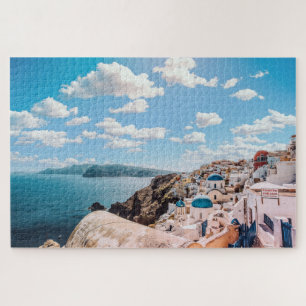 Schöne farbenfrohe Santorini