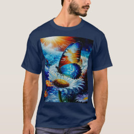 Schöne farbenfrohe Schmetterlinge am Abend T-Shirt