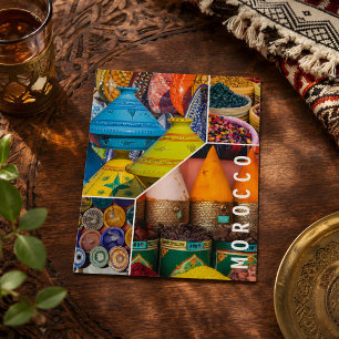 Schöne farbenfrohe Schönheit der Marrakech-Postkar Postkarte