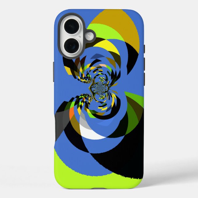 Schöne farbenfrohe Silhouette Illustrationen iPhone 16 Plus Hülle (Rückseite)