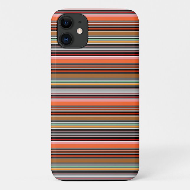 Schöne farbenfrohe Streifen Case-Mate iPhone Hülle (Rückseite)