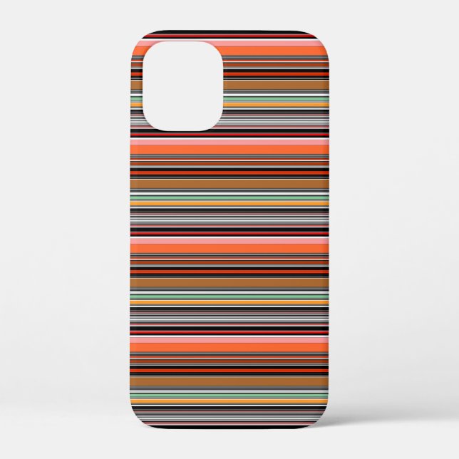 Schöne farbenfrohe Streifen Case-Mate iPhone Hülle (Rückseite)