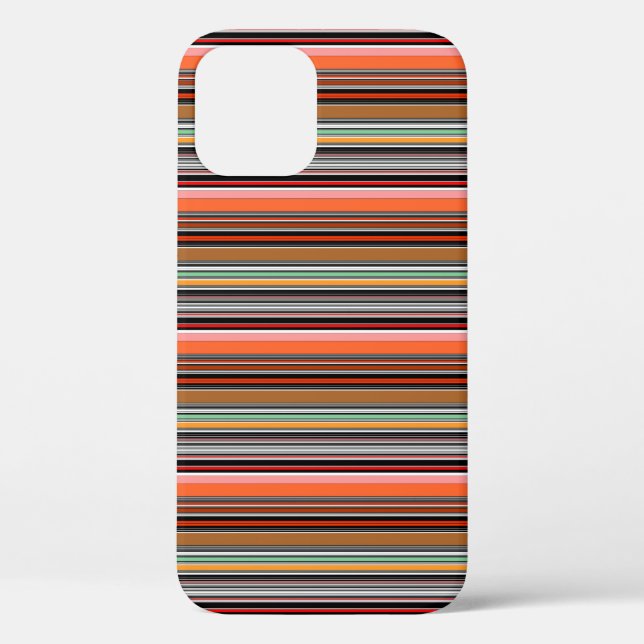 Schöne farbenfrohe Streifen Case-Mate iPhone Hülle (Rückseite)