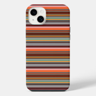 Schöne farbenfrohe Streifen iPhone 14 Plus Hülle