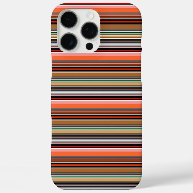 Schöne farbenfrohe Streifen iPhone 16 Pro Max Hülle (Rückseite)
