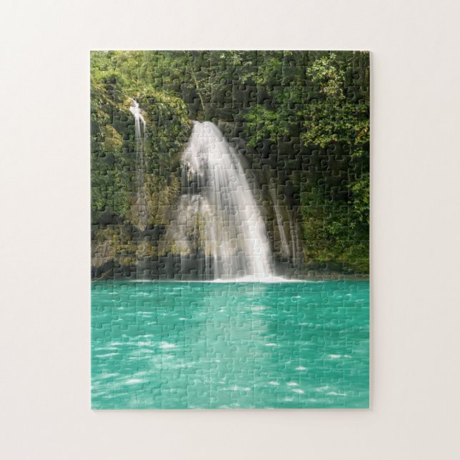 Schöne Farbenfrohe tropische Wasserfall Natur (Vertikal)